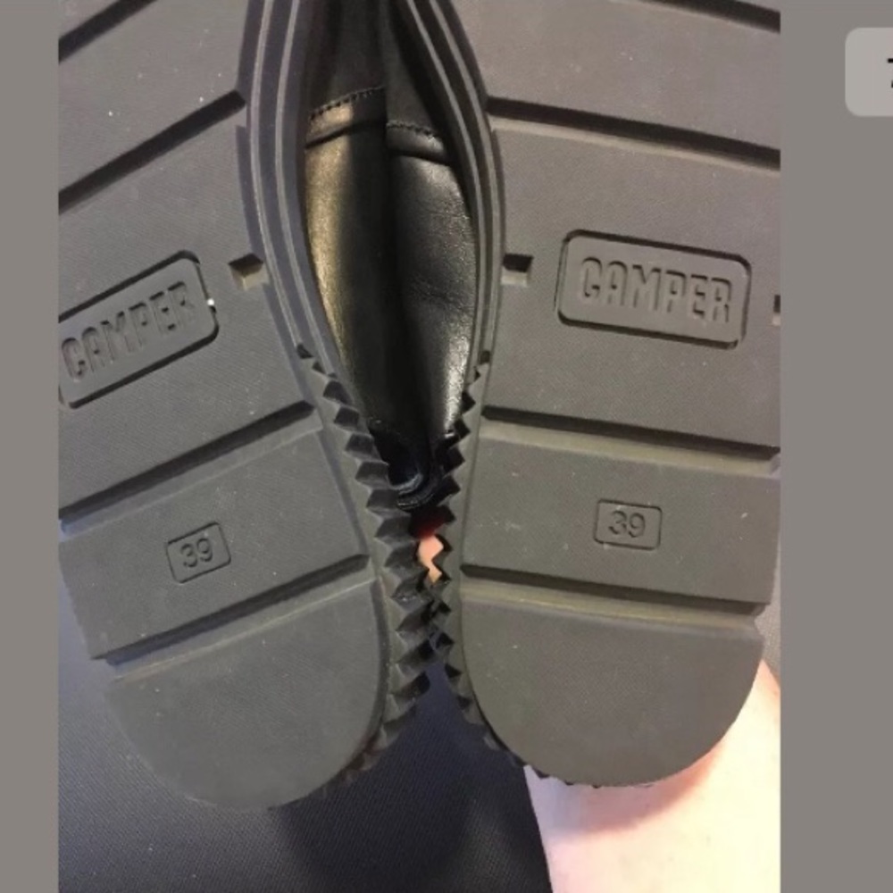 Camper Women's Black Suede Open-Toe Slingback Sandals - Picture 8 of 8